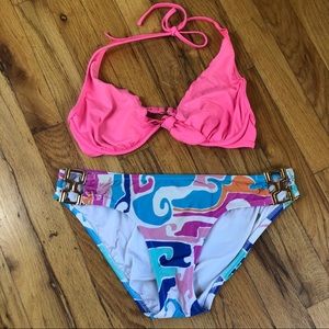 Bikini-Size 6 Trina Turk Bottoms & 34C VS Top